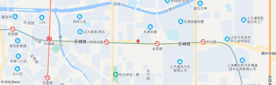 上海巨峰路金高路_公交站地图_上海公交_妙搜公交查询2024