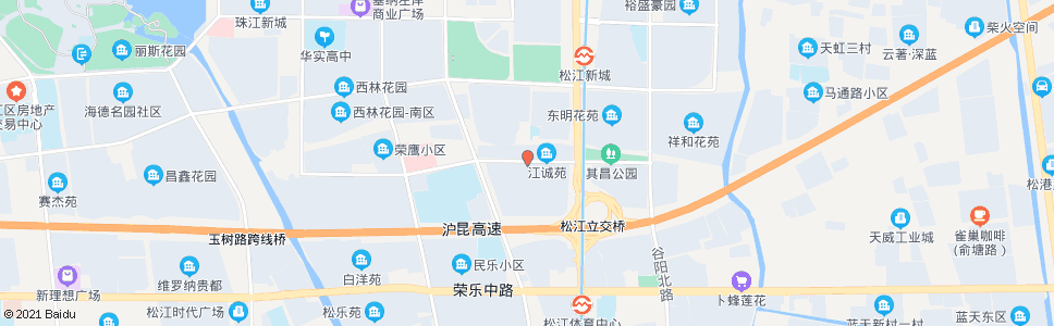 上海江中小区(招呼站)_公交站地图_上海公交_妙搜公交查询2024