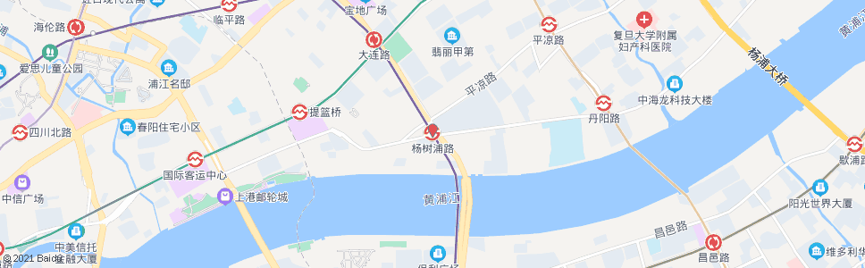 上海秦皇岛路杨树浦路_公交站地图_上海公交_妙搜公交查询2024