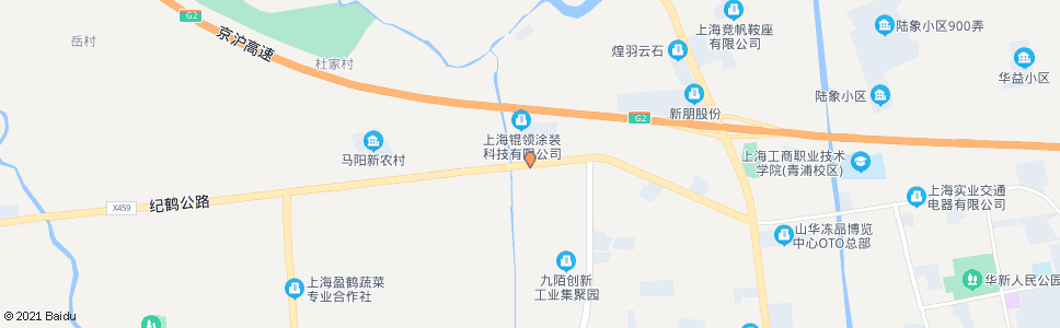 上海纪鹤公路马阳村_公交站地图_上海公交_妙搜公交查询2024