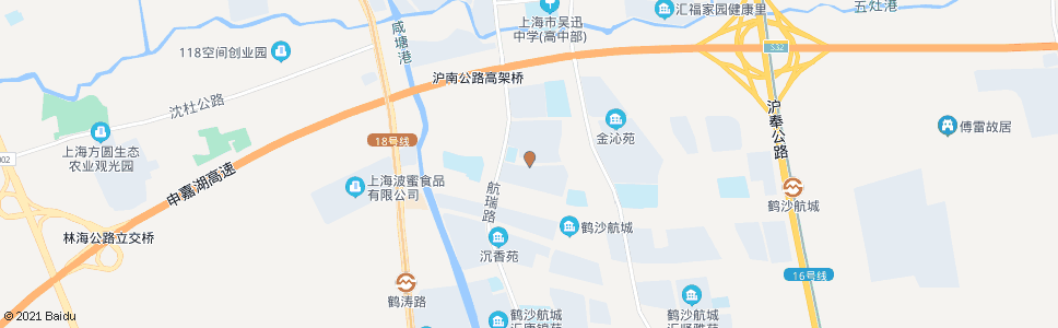 上海鹤驰路鹤韵路_公交站地图_上海公交_妙搜公交查询2025