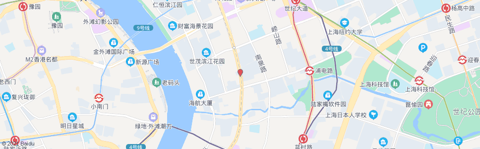 上海浦电路浦东南路_公交站地图_上海公交_妙搜公交查询2024