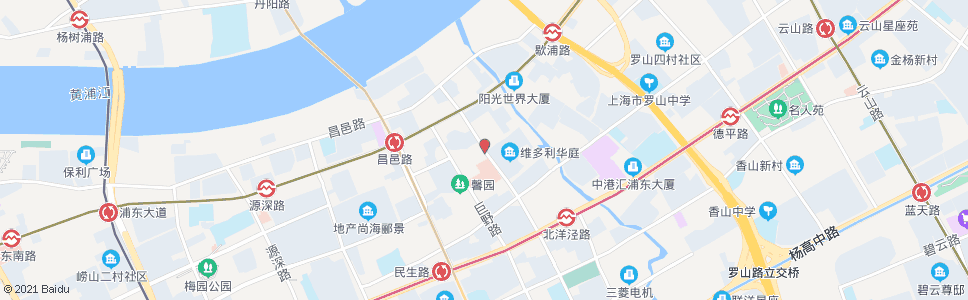 上海栖山路苗圃路_公交站地图_上海公交_妙搜公交查询2024