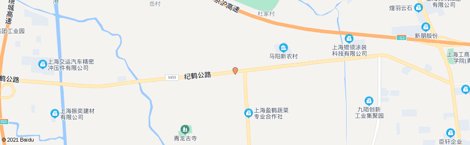 上海赵重公路北青公路(招呼站)_公交站地图_上海公交_妙搜公交查询2024