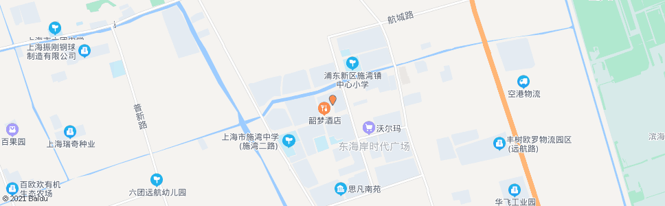 上海航城园_公交站地图_上海公交_妙搜公交查询2024