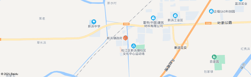 上海新浜_公交站地图_上海公交_妙搜公交查询2024