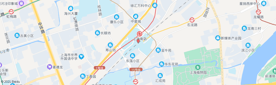 上海申南大道_公交站地图_上海公交_妙搜公交查询2025