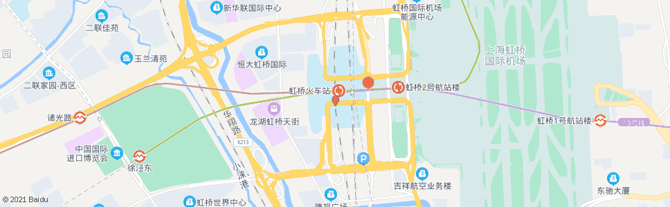 上海虹桥枢纽西交通中心_公交站地图_上海公交_妙搜公交查询2024