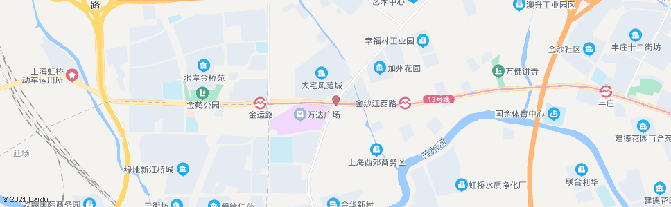 上海华江路金沙江西路_公交站地图_上海公交_妙搜公交查询2025