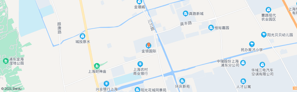 上海川沙路景雅路(金领国际)_公交站地图_上海公交_妙搜公交查询2024