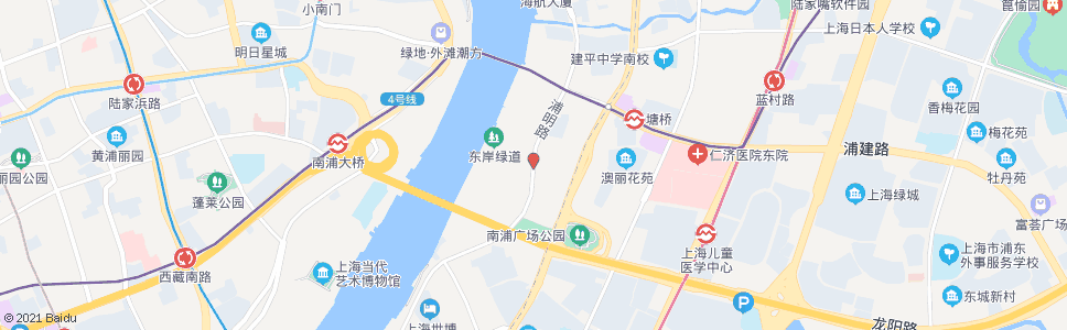 上海浦明路龙阳路_公交站地图_上海公交_妙搜公交查询2024