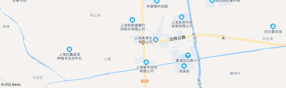 上海沈砖公路朱枫公路(沈巷)_公交站地图_上海公交_妙搜公交查询2024