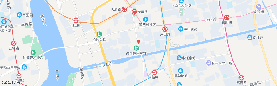 上海长清路德州路_公交站地图_上海公交_妙搜公交查询2024