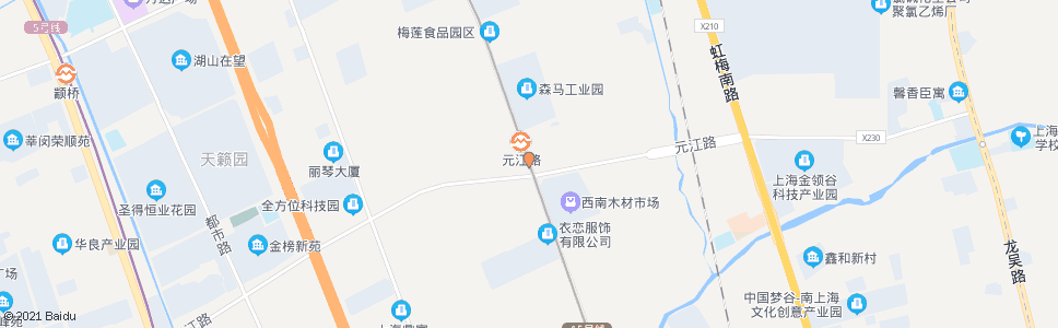 上海莲花南路元江路_公交站地图_上海公交_妙搜公交查询2025