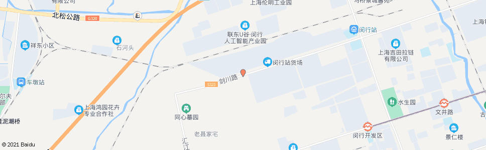 上海剑川路中心路_公交站地图_上海公交_妙搜公交查询2025