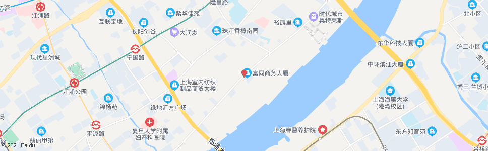 上海杨树浦路宁武路_公交站地图_上海公交_妙搜公交查询2024