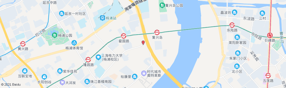 上海平凉路军工路_公交站地图_上海公交_妙搜公交查询2024