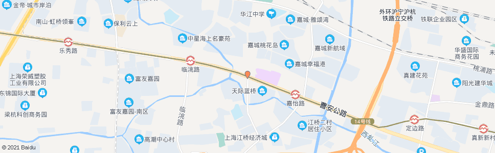 上海曹安公路华江支路_公交站地图_上海公交_妙搜公交查询2024