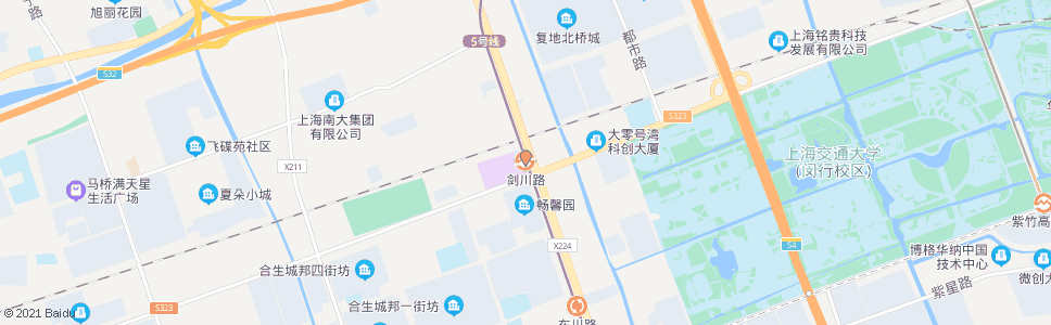 上海剑川路_公交站地图_上海公交_妙搜公交查询2024