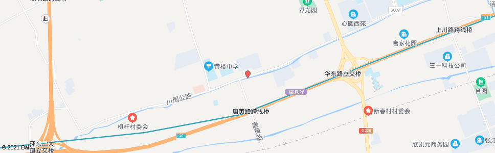 上海川周公路唐黄路_公交站地图_上海公交_妙搜公交查询2024