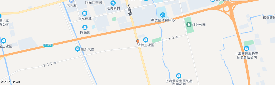 上海江海南路南庄公路_公交站地图_上海公交_妙搜公交查询2024