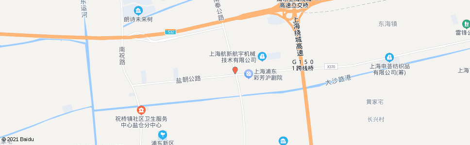 上海川南奉公路盐朝公路_公交站地图_上海公交_妙搜公交查询2024