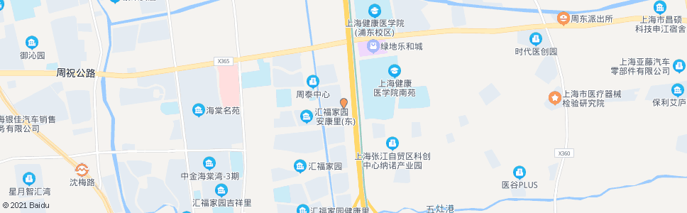 上海周秀路瑞福路_公交站地图_上海公交_妙搜公交查询2024