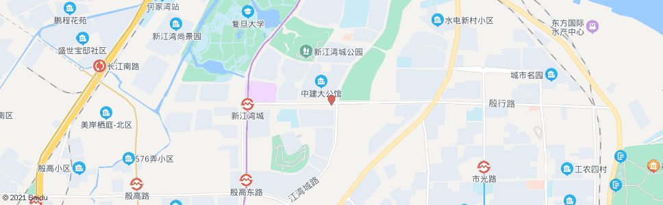 上海殷行路江湾城路_公交站地图_上海公交_妙搜公交查询2024