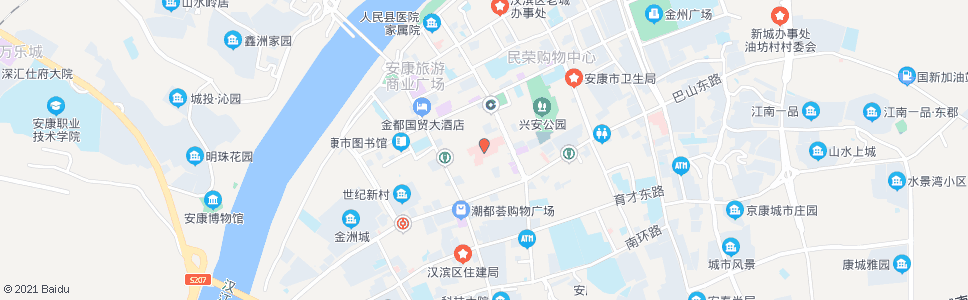 安康市中心医院_公交站地图_安康公交_妙搜公交查询2024