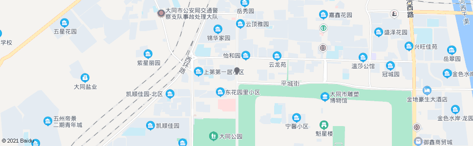 大同魏都大道平城街西口(供排水集团)_公交站地图_大同公交_妙搜公交查询2024