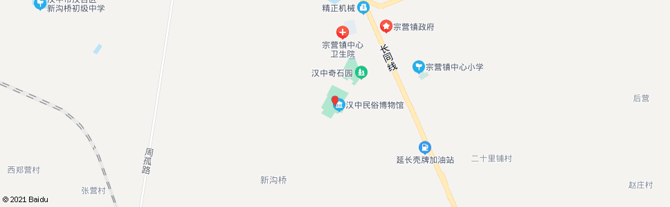 汉中宗营(汉中民俗村)_公交站地图_汉中公交_妙搜公交查询2024