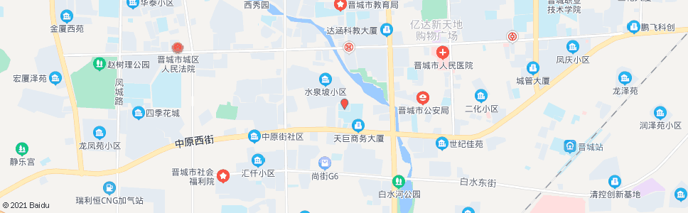 晋城中原街小学_公交站地图_晋城公交_妙搜公交查询2024