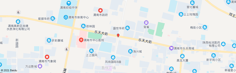 渭南仓程路十字(乐天大街中段)_公交站地图_渭南公交_妙搜公交查询2024