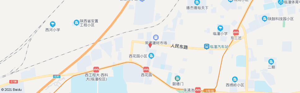 西安建材市场_公交站地图_西安公交_妙搜公交查询2024