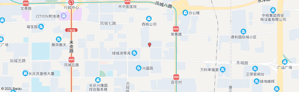 西安常青二路渭滨路口_公交站地图_西安公交_妙搜公交查询2024