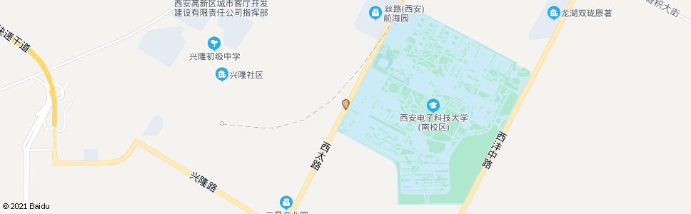 西安甘河村_公交站地图_西安公交_妙搜公交查询2024