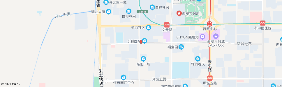 西安明光路凤城七路口_公交站地图_西安公交_妙搜公交查询2024