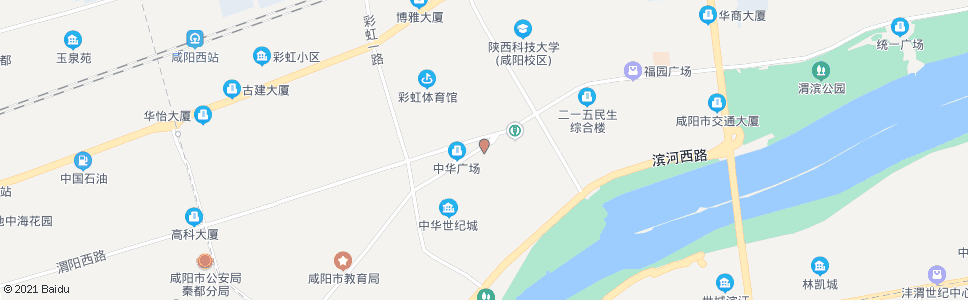 咸阳秦都交警大队(安虹路)_公交站地图_咸阳公交_妙搜公交查询2024