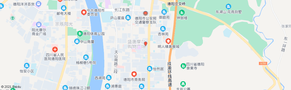 德阳岷江路东段_公交站地图_德阳公交_妙搜公交查询2024