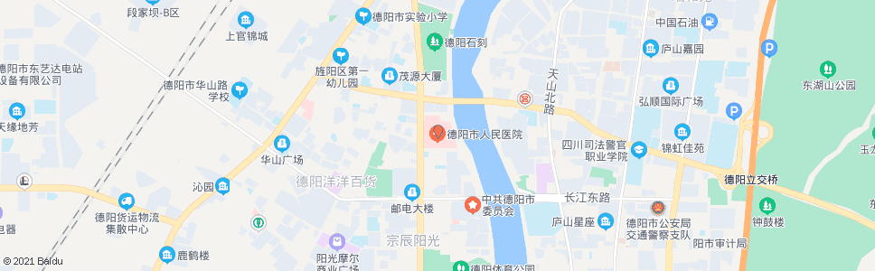 德阳德阳市医院_公交站地图_德阳公交_妙搜公交查询2024