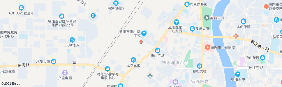 德阳华山路小学_公交站地图_德阳公交_妙搜公交查询2024