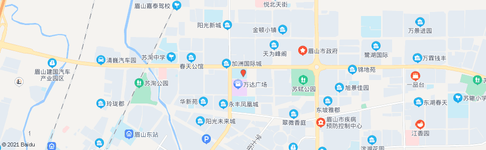 眉山眉山市体育馆_公交站地图_眉山公交_妙搜公交查询2024