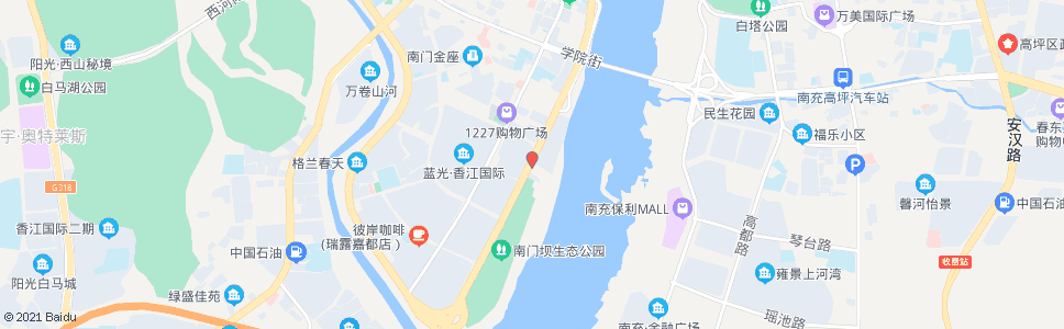 南充滨江中路(西藏路)_公交站地图_南充公交_妙搜公交查询2024