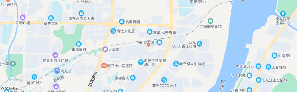 南充石油南路_公交站地图_南充公交_妙搜公交查询2024