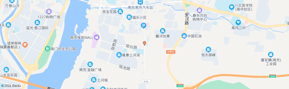 南充鹤鸣大道_公交站地图_南充公交_妙搜公交查询2024