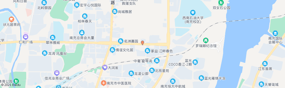 南充石油南路口_公交站地图_南充公交_妙搜公交查询2024