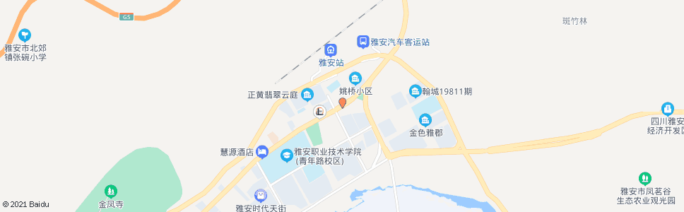 雅安汉文化广场_公交站地图_雅安公交_妙搜公交查询2024