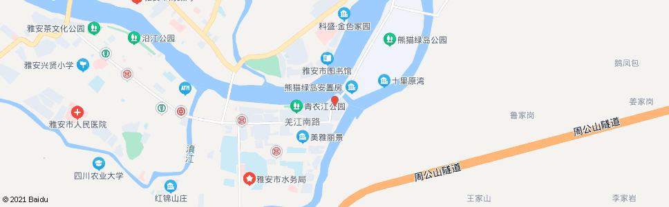 雅安西康码头_公交站地图_雅安公交_妙搜公交查询2024