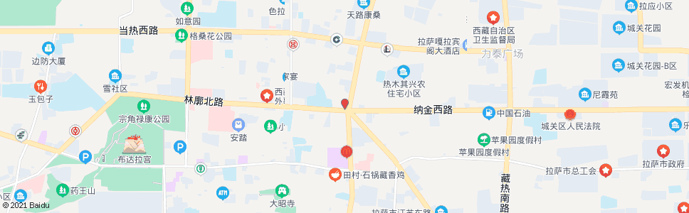 拉萨银桥饭店站_公交站地图_拉萨公交_妙搜公交查询2024