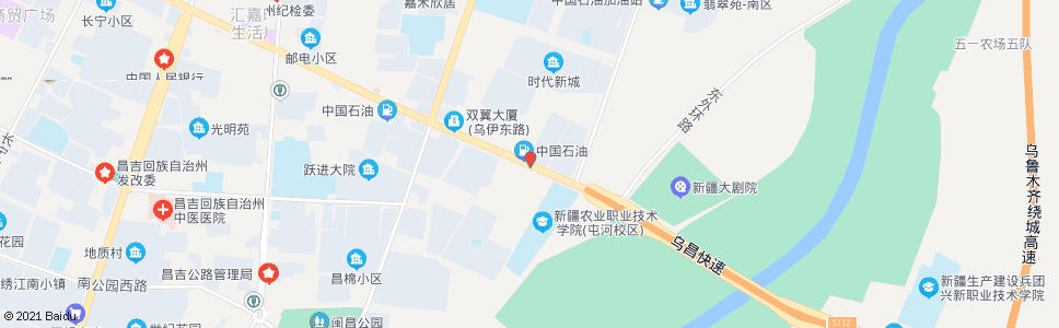 昌吉聋哑学校_公交站地图_昌吉公交_妙搜公交查询2024